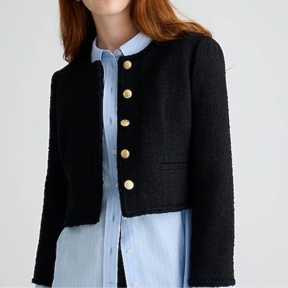 BNWT!! J. Crew Louisa Lady Jacket in Maritime tweed SZ. 6 - Picture 1 of 7